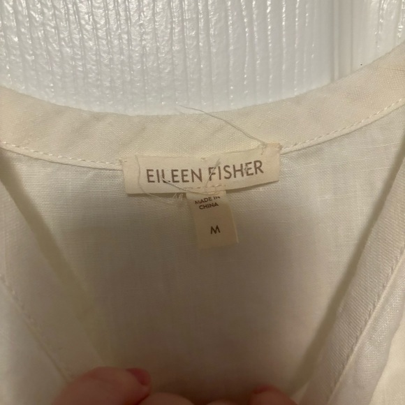 Eileen Fisher Linen drawstring waist Dress - Picture 2 of 5